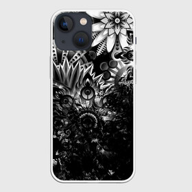 Чехол для iPhone 13 mini с принтом Floral Pattern в Новосибирске,  |  | абстракция | брызги | природа | растения | узор | цветы