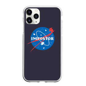 Чехол для iPhone 11 Pro матовый с принтом Impostor в Новосибирске, Силикон |  | among us | amongus | imposter | impostor | nasa | nasa пародия | space | импостер | импостор | космонавт | космос | наса | наса пародия | эмонг ас