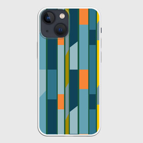 Чехол для iPhone 13 mini с принтом Абстракция в стиле модерн в Новосибирске,  |  | abstract | modern | stripes | абстракция | модерн | полосы