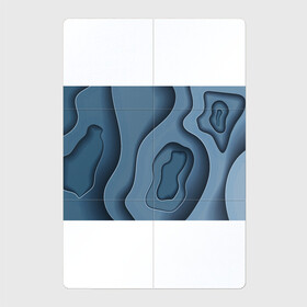 Магнитный плакат 2Х3 с принтом Абстракция бумажные волны в Новосибирске, Полимерный материал с магнитным слоем | 6 деталей размером 9*9 см | abstraction | cut paper | paper wave effect | абстракция | резаная бумага | эффект бумажных волн