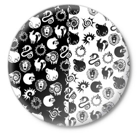 Значок с принтом ЭМБЛЕМЫ МАГИЧЕСКАЯ БИТВА JK в Новосибирске,  металл | круглая форма, металлическая застежка в виде булавки | Тематика изображения на принте: anime | japan | japanese | jujutsu | jujutsu kaisen | kaisen | sukuna | tattoo | аниме | двуликий призрак | иероглифы | инумаки | итадори | итадори юдзи | магическая битва | нобара | панда | рёмен | рёмен сукуна | сатору | сукуна