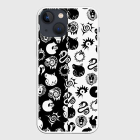 Чехол для iPhone 13 mini с принтом ЭМБЛЕМЫ 7 СМЕРТНЫХ ГРЕХОВ в Новосибирске,  |  | anime | japan | japanese | jujutsu | jujutsu kaisen | kaisen | sukuna | tattoo | аниме | двуликий призрак | иероглифы | инумаки | итадори | итадори юдзи | магическая битва | нобара | панда | рёмен | рёмен сукуна | сатору | сукуна