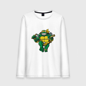 Мужской лонгслив хлопок с принтом Michelangelo в Новосибирске, 100% хлопок |  | donatello | leonardo | michelangelo | ninja | pizza | raphael | turtles | донателло | животные | карате | комикс | комиксы | леонардо | микеланджело | мультфильм | мутант | мутанты | ниндзя | пицца | рафаэль | сплинтер | супергерой