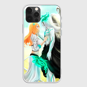 Чехол для iPhone 12 Pro с принтом Bleach Grimmjow and Orihime в Новосибирске, силикон | область печати: задняя сторона чехла, без боковых панелей | bleach brave souls bleach anime art гриммджоу и орихиме  grimmjow and orihime