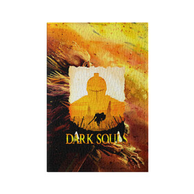 Обложка для паспорта матовая кожа с принтом DARKSOULS | SKULL&MAGIC в Новосибирске, натуральная матовая кожа | размер 19,3 х 13,7 см; прозрачные пластиковые крепления | dark souls | darksouls | tegunvte | темные души