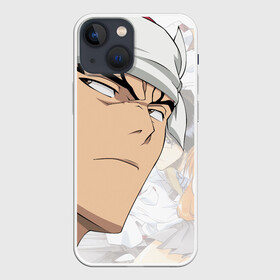 Чехол для iPhone 13 mini с принтом Bleach Anime Abarai Renji в Новосибирске,  |  | bleach merch | ichigo kurosaki | manga | ninja | otaku | ronin | samurai | банкай | блич мерч | готэй | дзабимару | ичиго куросаки | кидо | король клинка | лейтенант | манга | ниндзя | отаку | проводник душ | рендзи | ронин