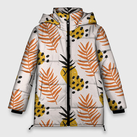 Женская зимняя куртка Oversize с принтом Абстрактные ветви - узор в Новосибирске, верх — 100% полиэстер; подкладка — 100% полиэстер; утеплитель — 100% полиэстер | длина ниже бедра, силуэт Оверсайз. Есть воротник-стойка, отстегивающийся капюшон и ветрозащитная планка. 

Боковые карманы с листочкой на кнопках и внутренний карман на молнии | abstract | art | concept | creative corner | drawing | modern | pattern | tropical | tropics | абстракционизм | арт | искусство | картина | креатив | модерн | паттерн | рисунок | тропики