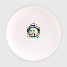 Тарелка 3D с принтом Юрий Гагарин в Новосибирске, фарфор | диаметр - 210 мм
диаметр для нанесения принта - 120 мм | астронавт | восток1 | гагарин | земля | космонавт | космос | планеты | юрий