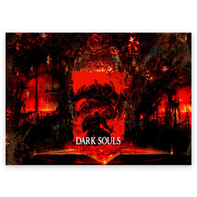 Поздравительная открытка с принтом DARK SOULS GAME STORY в Новосибирске, 100% бумага | плотность бумаги 280 г/м2, матовая, на обратной стороне линовка и место для марки
 | Тематика изображения на принте: dark souls | darksouls | tegunvte | темные души