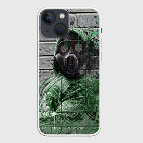 Чехол для iPhone 13 mini с принтом Сталкер | Метро в Новосибирске,  |  | metro | stalker | маска | метро | противогаз | респиратор | сталкер