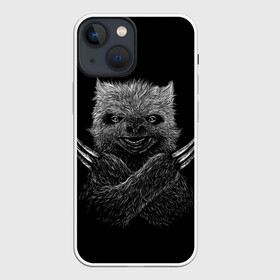 Чехол для iPhone 13 mini с принтом Росомаха в Новосибирске,  |  | animal | beast | claws | earth | nature | planet | wolverine | wool | животные | звери | земля | когти | планета | природа | росомаха | шерсть