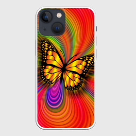 Чехол для iPhone 13 mini с принтом Абстракция бабочки в Новосибирске,  |  | butterfly | абстракция | бабочка | насекомое | чешуекрылое