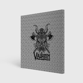 Холст квадратный с принтом Valheim Viking dark в Новосибирске, 100% ПВХ |  | Тематика изображения на принте: fantasy | mmo | valheim | valve | валхейм | вальхейм | викинги | выживалка | игра | королевская битва | ммо | ролевая игра | фэнтази