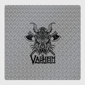 Магнитный плакат 3Х3 с принтом Valheim Viking dark в Новосибирске, Полимерный материал с магнитным слоем | 9 деталей размером 9*9 см | fantasy | mmo | valheim | valve | валхейм | вальхейм | викинги | выживалка | игра | королевская битва | ммо | ролевая игра | фэнтази