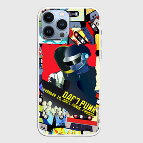 Чехол для iPhone 13 Pro Max с принтом Daft Punk Records в Новосибирске,  |  | Тематика изображения на принте: by craig drake | daft punk | madeinkipish | thomas bangalter | дафт панк | маски | тома и ги мануэль