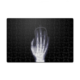Пазл магнитный 126 элементов с принтом X-Ray hand в Новосибирске, полимерный материал с магнитным слоем | 126 деталей, размер изделия —  180*270 мм | hand | mouse | x ray | мышка | рука
