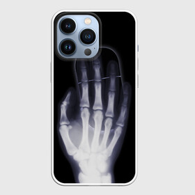 Чехол для iPhone 13 Pro с принтом X Ray hand в Новосибирске,  |  | Тематика изображения на принте: hand | mouse | x ray | мышка | рука