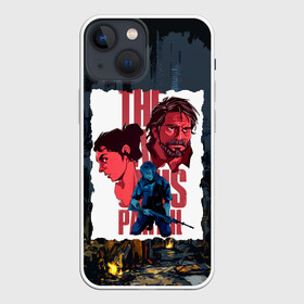 Чехол для iPhone 13 mini с принтом The Last of Us JoelEllie в Новосибирске,  |  | ellie | game | joel | naughty dog | part 2 | the last of us | zombie | джоэл | зомби | одни из нас | элли