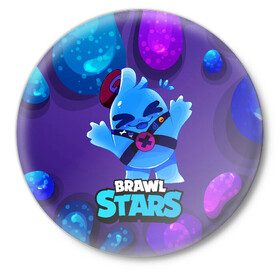 Значок с принтом Сквик Squeak Brawl Stars в Новосибирске,  металл | круглая форма, металлическая застежка в виде булавки | bele | belle | brawl | brawl stars | brawlstars | brawl_stars | squeak | белле | белль | бель | бравл | бравлстарс | писк | сквик