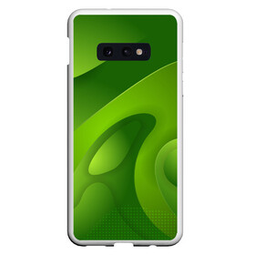 Чехол для Samsung S10E с принтом 3d Green abstract в Новосибирске, Силикон | Область печати: задняя сторона чехла, без боковых панелей | Тематика изображения на принте: luxury | versace | vip | абстракция | версаче | вип | паттерн | роскошь | текстуры