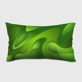 Подушка 3D антистресс с принтом 3d Green abstract в Новосибирске, наволочка — 100% полиэстер, наполнитель — вспененный полистирол | состоит из подушки и наволочки на молнии | luxury | versace | vip | абстракция | версаче | вип | паттерн | роскошь | текстуры