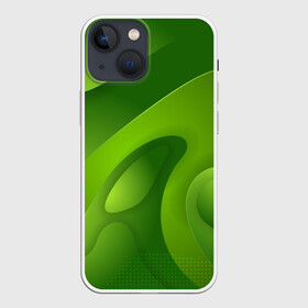 Чехол для iPhone 13 mini с принтом 3d Green abstract в Новосибирске,  |  | Тематика изображения на принте: luxury | versace | vip | абстракция | версаче | вип | паттерн | роскошь | текстуры