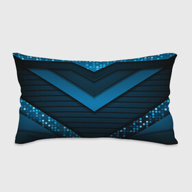 Подушка 3D антистресс с принтом 3D luxury blue abstract в Новосибирске, наволочка — 100% полиэстер, наполнитель — вспененный полистирол | состоит из подушки и наволочки на молнии | luxury | versace | vip | абстракция | версаче | вип | паттерн | роскошь | текстуры