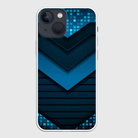 Чехол для iPhone 13 mini с принтом 3D luxury blue abstract в Новосибирске,  |  | luxury | versace | vip | абстракция | версаче | вип | паттерн | роскошь | текстуры