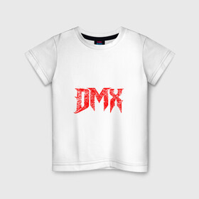 Детская футболка хлопок с принтом Рэпер DMX | логотип logo в Новосибирске, 100% хлопок | круглый вырез горловины, полуприлегающий силуэт, длина до линии бедер | dmx | hip | hip hop | hop | music | rap | бультерьер | бурбуль | дмикс | дог | питбули | питбуль | реп | ротвейлер | рэп | собаки | хип хоп | черно белая фотография