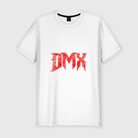 Мужская футболка хлопок Slim с принтом Рэпер DMX | логотип logo в Новосибирске, 92% хлопок, 8% лайкра | приталенный силуэт, круглый вырез ворота, длина до линии бедра, короткий рукав | dmx | hip | hip hop | hop | music | rap | бультерьер | бурбуль | дмикс | дог | питбули | питбуль | реп | ротвейлер | рэп | собаки | хип хоп | черно белая фотография