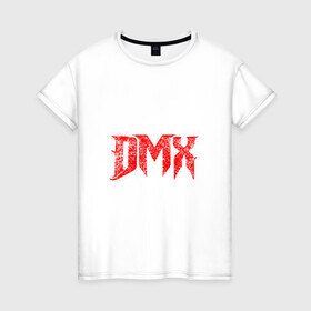 Женская футболка хлопок с принтом Рэпер DMX | логотип logo в Новосибирске, 100% хлопок | прямой крой, круглый вырез горловины, длина до линии бедер, слегка спущенное плечо | dmx | hip | hip hop | hop | music | rap | бультерьер | бурбуль | дмикс | дог | питбули | питбуль | реп | ротвейлер | рэп | собаки | хип хоп | черно белая фотография