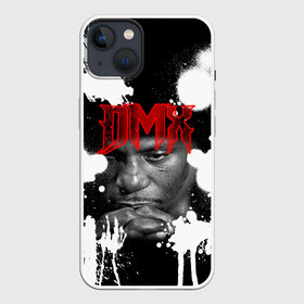 Чехол для iPhone 13 с принтом Рэпер DMX в Новосибирске,  |  | dmx | hip | hip hop | hop | music | rap | бультерьер | бурбуль | дмикс | дог | питбули | питбуль | реп | ротвейлер | рэп | собаки | хип хоп | черно белая фотография