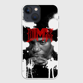 Чехол для iPhone 13 mini с принтом Рэпер DMX в Новосибирске,  |  | dmx | hip | hip hop | hop | music | rap | бультерьер | бурбуль | дмикс | дог | питбули | питбуль | реп | ротвейлер | рэп | собаки | хип хоп | черно белая фотография