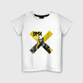 Детская футболка хлопок с принтом DMX rest in peace в Новосибирске, 100% хлопок | круглый вырез горловины, полуприлегающий силуэт, длина до линии бедер | dmx | hip | hip hop | hop | music | rap | бультерьер | бурбуль | дмикс | дог | питбули | питбуль | реп | ротвейлер | рэп | собаки | хип хоп | черно белая фотография