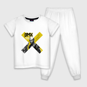 Детская пижама хлопок с принтом DMX rest in peace в Новосибирске, 100% хлопок |  брюки и футболка прямого кроя, без карманов, на брюках мягкая резинка на поясе и по низу штанин
 | Тематика изображения на принте: dmx | hip | hip hop | hop | music | rap | бультерьер | бурбуль | дмикс | дог | питбули | питбуль | реп | ротвейлер | рэп | собаки | хип хоп | черно белая фотография
