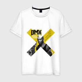 Мужская футболка хлопок с принтом DMX rest in peace в Новосибирске, 100% хлопок | прямой крой, круглый вырез горловины, длина до линии бедер, слегка спущенное плечо. | dmx | hip | hip hop | hop | music | rap | бультерьер | бурбуль | дмикс | дог | питбули | питбуль | реп | ротвейлер | рэп | собаки | хип хоп | черно белая фотография