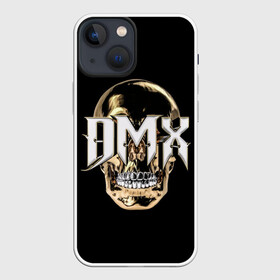 Чехол для iPhone 13 mini с принтом DMX Skull в Новосибирске,  |  | Тематика изображения на принте: 1970 | 2021 | 50 | cent | coast | cube | dmx | earl | east | gangsta | hardcore | hip | hop | ice | in | legend | music | pace | rap | requiescat | rip | simmons | skull | гангстер | легенда | музыка | рип | рэп | рэпер | симмонс | хип | хоп | че
