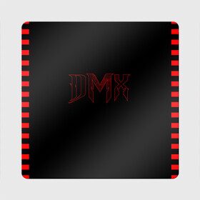 Магнит виниловый Квадрат с принтом DMX в Новосибирске, полимерный материал с магнитным слоем | размер 9*9 см, закругленные углы | black | dmx | rap | музыка | рэп | рэпер | хип хоп