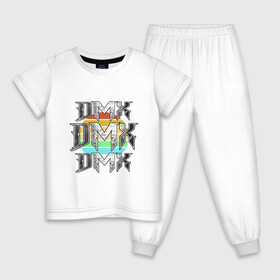 Детская пижама хлопок с принтом DMX - Dark Man X в Новосибирске, 100% хлопок |  брюки и футболка прямого кроя, без карманов, на брюках мягкая резинка на поясе и по низу штанин
 | dmx | dog | earl simmons | hip hop | music | new york | rap | rapper | rip | ruff ryders | диэмикс | музыка | нью йорк | пёс | рэп | рэпер | хипхоп | эрл симмонс