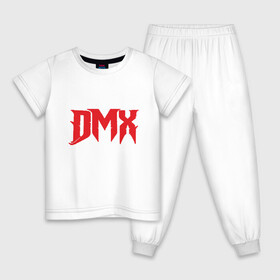 Детская пижама хлопок с принтом DMX Power в Новосибирске, 100% хлопок |  брюки и футболка прямого кроя, без карманов, на брюках мягкая резинка на поясе и по низу штанин
 | dmx | dog | earl simmons | hip hop | music | new york | rap | rapper | rip | ruff ryders | диэмикс | музыка | нью йорк | пёс | рэп | рэпер | хипхоп | эрл симмонс