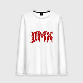 Мужской лонгслив хлопок с принтом DMX - Red & White в Новосибирске, 100% хлопок |  | Тематика изображения на принте: dmx | dog | earl simmons | hip hop | music | new york | rap | rapper | rip | ruff ryders | диэмикс | музыка | нью йорк | пёс | рэп | рэпер | хипхоп | эрл симмонс