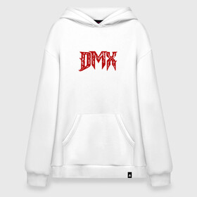 Худи SuperOversize хлопок с принтом DMX - Red & White в Новосибирске, 70% хлопок, 30% полиэстер, мягкий начес внутри | карман-кенгуру, эластичная резинка на манжетах и по нижней кромке, двухслойный капюшон
 | Тематика изображения на принте: dmx | dog | earl simmons | hip hop | music | new york | rap | rapper | rip | ruff ryders | диэмикс | музыка | нью йорк | пёс | рэп | рэпер | хипхоп | эрл симмонс