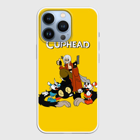 Чехол для iPhone 13 Pro с принтом Cuphead x DMC в Новосибирске,  |  | Тематика изображения на принте: cray | cuphead | davil | devile | dmc | game | games | may cry | mey crai | данте | дмц | дьявол может плакать | дьявол тоже плачет | дэвил мэй край | игра | игры | капхэд | неро | спарда