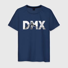 Мужская футболка хлопок с принтом DMX - Earl Simmons в Новосибирске, 100% хлопок | прямой крой, круглый вырез горловины, длина до линии бедер, слегка спущенное плечо. | american | dmx | dog | earl simmons | gangsta | hip hop | legend | rap | музыка | рэп | хип хоп