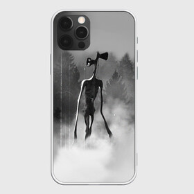 Чехол для iPhone 12 Pro Max с принтом Сиреноголовый в Лесу в Новосибирске, Силикон |  | forest | games | siren head | детям | игры | лес | надпись | сирена | сиреноголовый | страшилка | текст | туман | ужастик | хоррор