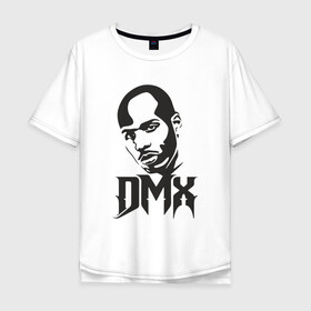 Мужская футболка хлопок Oversize с принтом DMX - Легенда в Новосибирске, 100% хлопок | свободный крой, круглый ворот, “спинка” длиннее передней части | dmx | dog | earl simmons | hip hop | music | new york | rap | rapper | rip | ruff ryders | диэмикс | музыка | нью йорк | пёс | рэп | рэпер | хипхоп | эрл симмонс