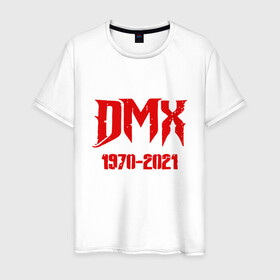 Мужская футболка хлопок с принтом DMX - Rest In Peace в Новосибирске, 100% хлопок | прямой крой, круглый вырез горловины, длина до линии бедер, слегка спущенное плечо. | Тематика изображения на принте: dmx | dog | earl simmons | hip hop | music | new york | rap | rapper | rip | ruff ryders | диэмикс | музыка | нью йорк | пёс | рэп | рэпер | хипхоп | эрл симмонс