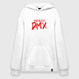 Худи SuperOversize хлопок с принтом God Bless DMX в Новосибирске, 70% хлопок, 30% полиэстер, мягкий начес внутри | карман-кенгуру, эластичная резинка на манжетах и по нижней кромке, двухслойный капюшон
 | dmx | dog | earl simmons | hip hop | music | new york | rap | rapper | rip | ruff ryders | диэмикс | музыка | нью йорк | пёс | рэп | рэпер | хипхоп | эрл симмонс