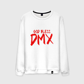 Мужской свитшот хлопок с принтом God Bless DMX в Новосибирске, 100% хлопок |  | dmx | dog | earl simmons | hip hop | music | new york | rap | rapper | rip | ruff ryders | диэмикс | музыка | нью йорк | пёс | рэп | рэпер | хипхоп | эрл симмонс