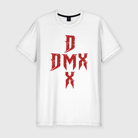 Мужская футболка хлопок Slim с принтом DMX Cross в Новосибирске, 92% хлопок, 8% лайкра | приталенный силуэт, круглый вырез ворота, длина до линии бедра, короткий рукав | dmx | dog | earl simmons | hip hop | music | new york | rap | rapper | rip | ruff ryders | диэмикс | музыка | нью йорк | пёс | рэп | рэпер | хипхоп | эрл симмонс